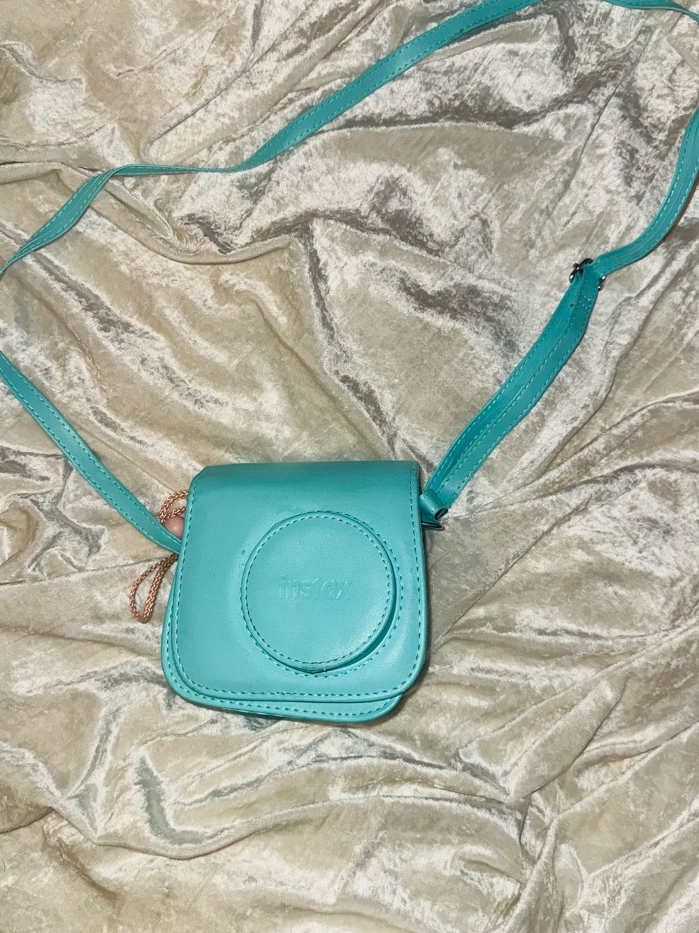 Instax Teal Crossbody Camera Bag